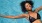 a woman in a swimsuit in the water